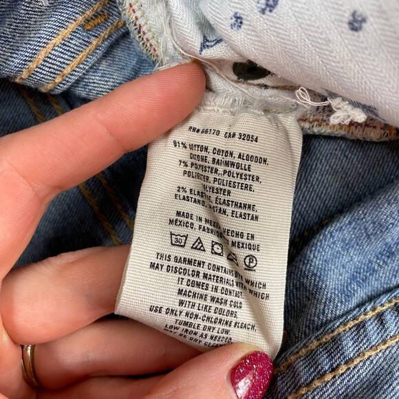 Pilcro and the Letterpress Mid Rise Jeans Skinny Anthropologie Blue Womens Sz 25 - Picture 10 of 12